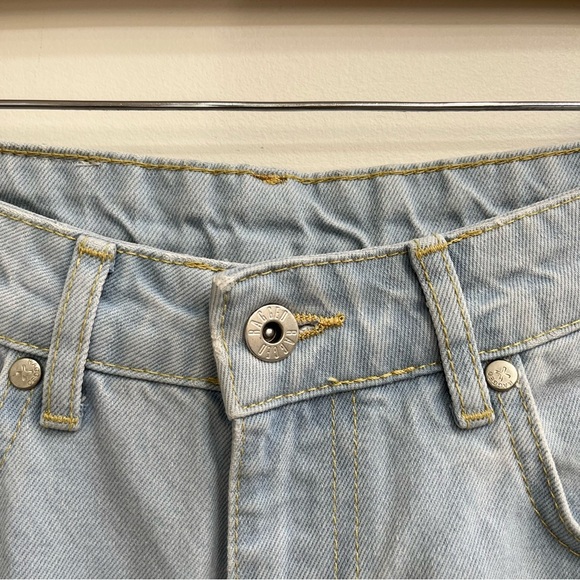 The Ragged Priest Light Wash Release Wide Leg Jean Baggy Casual Streetwear 26 - Picture 9 of 11
